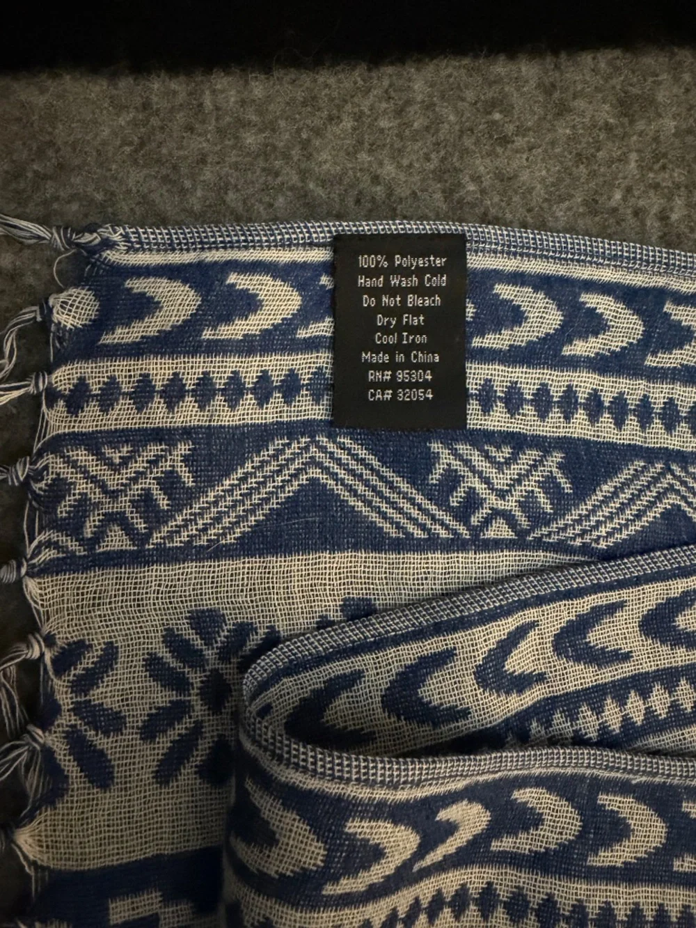 Lightweight Blue Scarf